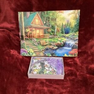 500 Piece Forest Cabin Puzzle